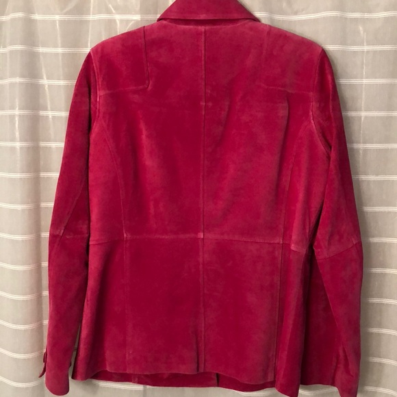 Pink suede jacket - Picture 5 of 8